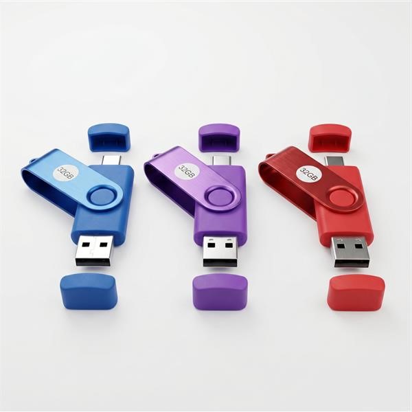 Pen Drive USB Dual-Interface 32GB-COMPENSO PER COPIA PRIVATA SIAE ASSOLTO DALL'IMPORTATORE/DISTRIBUTORE(ART 71-SEPTIES L.633/1941)