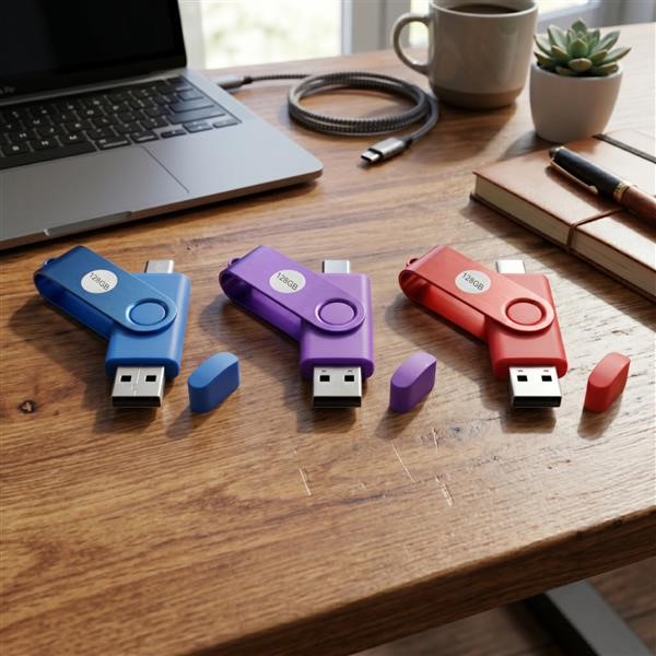 Pen Drive USB Dual-Interface 128GB-COMPENSO PER COPIA PRIVATA SIAE ASSOLTO DALL'IMPORTATORE/DISTRIBUTORE(ART 71-SEPTIES L.633/1941)