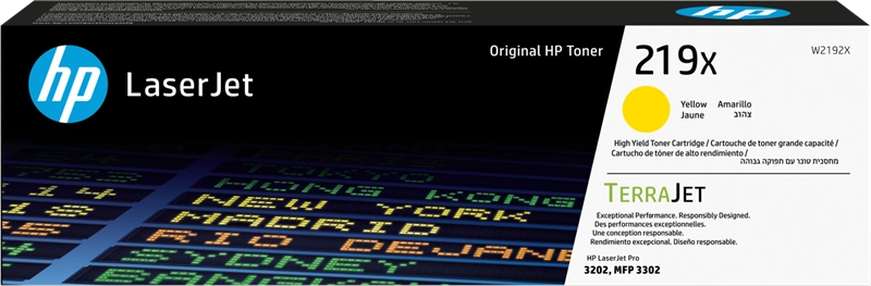HP TONER GIALLO COLOR LASERJET PRO 3202/3302 ALTA RESA (2.500pg) N.219X ORIGINALE