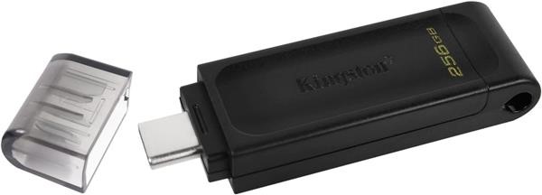 Kingston DataTraveler 70 - DT70/256GB Drive Flash USB-C, Nero