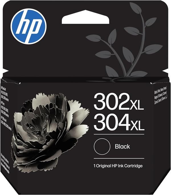 HP INKJET NERO x DJ 3720/1010 (300PG) N.302XL/N.304XL EX.COD. F6U68AE/N9K08AE ORIGINALE